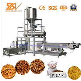 Aliment pour animaux familiers automatique faisant la machine d'Exrtuder pour la production de grande vitesse d'aliment pour animaux familiers